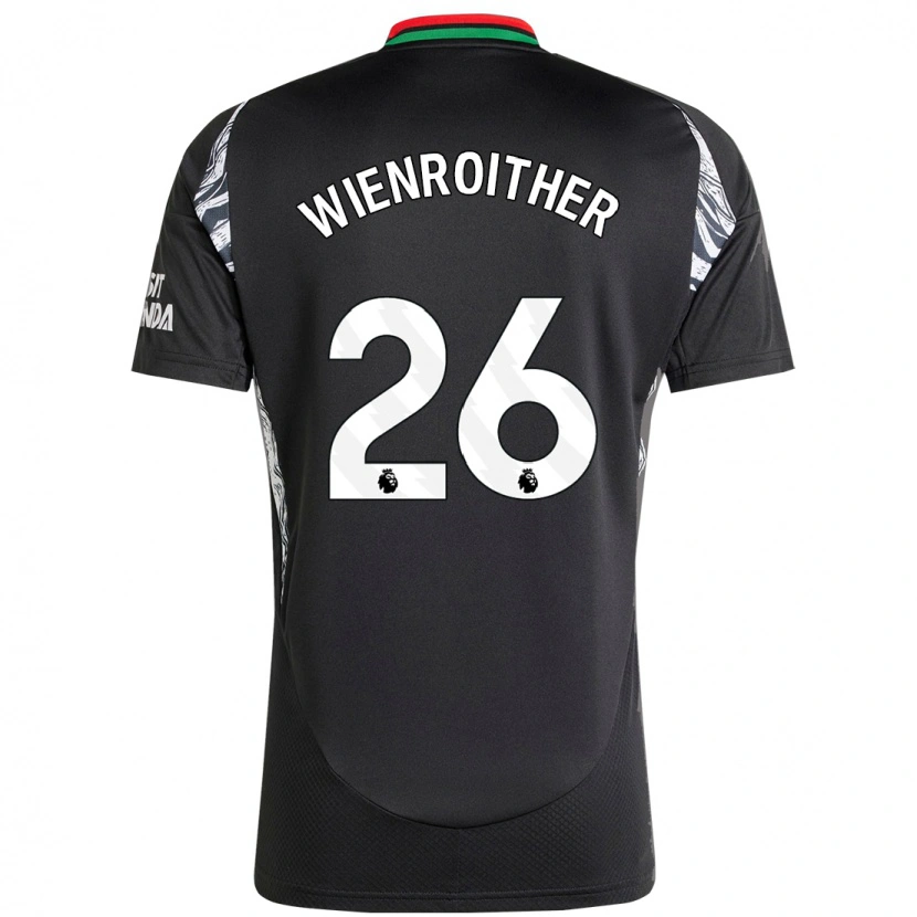 Danxen Kid Laura Wienroither #26 Black Away Jersey 2024/25 T-Shirt