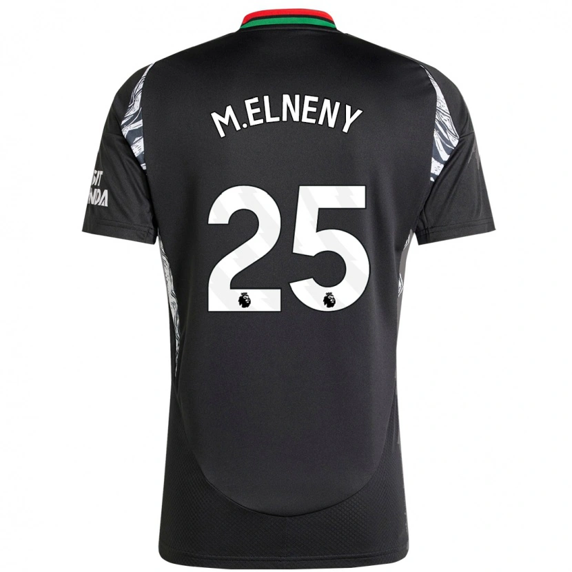 Danxen Kid Mohamed Elneny #25 Black Away Jersey 2024/25 T-Shirt