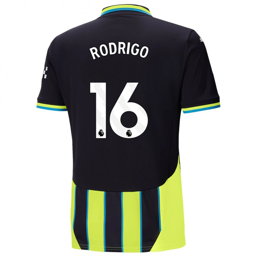 Danxen Kid Rodri #16 Blue Yellow Away Jersey 2024/25 T-Shirt