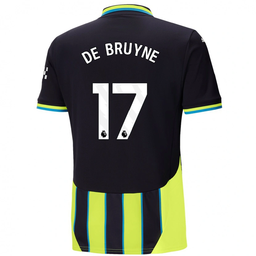 Danxen Kid Kevin De Bruyne #17 Blue Yellow Away Jersey 2024/25 T-Shirt