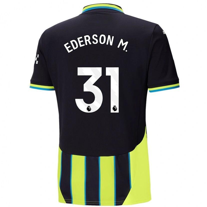 Danxen Kid Ederson #31 Blue Yellow Away Jersey 2024/25 T-Shirt