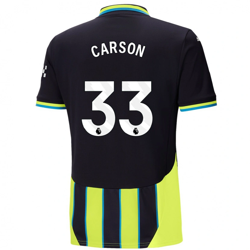 Danxen Kid Scott Carson #33 Blue Yellow Away Jersey 2024/25 T-Shirt