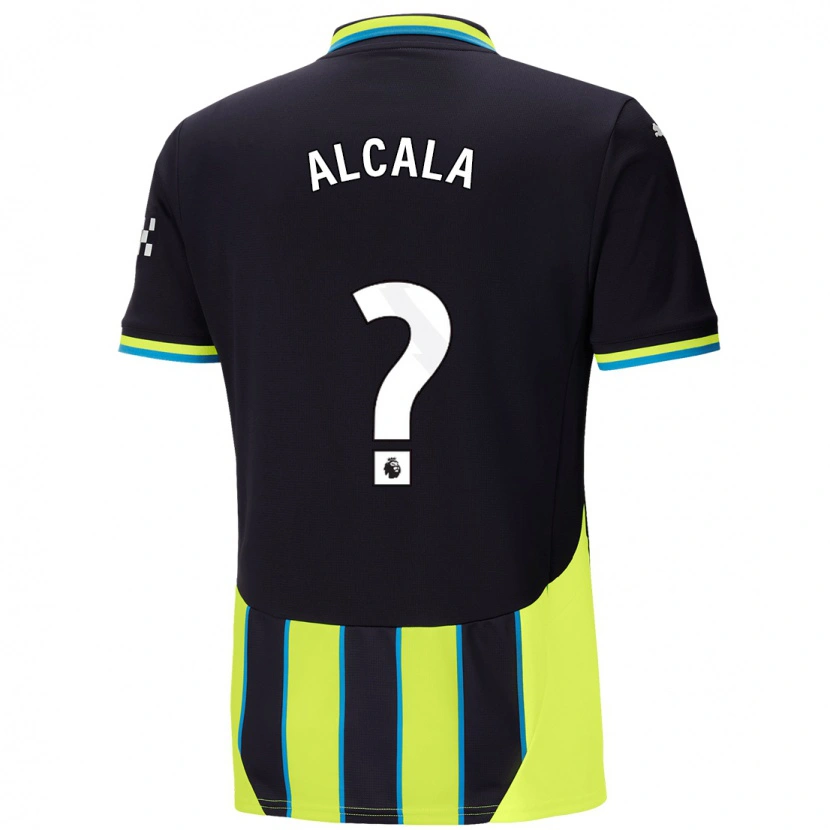 Danxen Kid Álex Alcalá #0 Blue Yellow Away Jersey 2024/25 T-Shirt