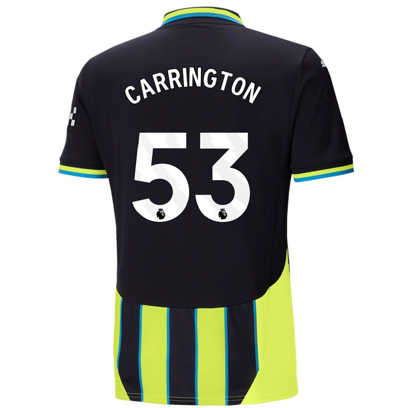 Danxen Kid Ezra Carrington #53 Blue Yellow Away Jersey 2024/25 T-Shirt