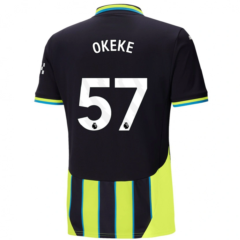 Danxen Kid Michael Okeke #57 Blue Yellow Away Jersey 2024/25 T-Shirt