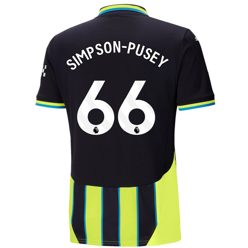 Danxen Kid Jahmai Simpson-Pusey #66 Blue Yellow Away Jersey 2024/25 T-Shirt