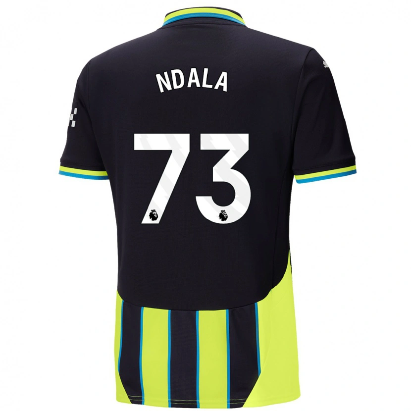 Danxen Kid Joel Ndala #73 Blue Yellow Away Jersey 2024/25 T-Shirt