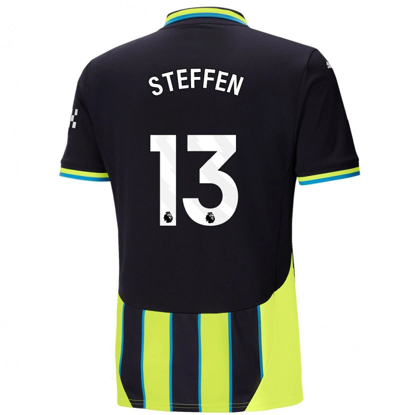 Danxen Kid Zack Steffen #13 Blue Yellow Away Jersey 2024/25 T-Shirt