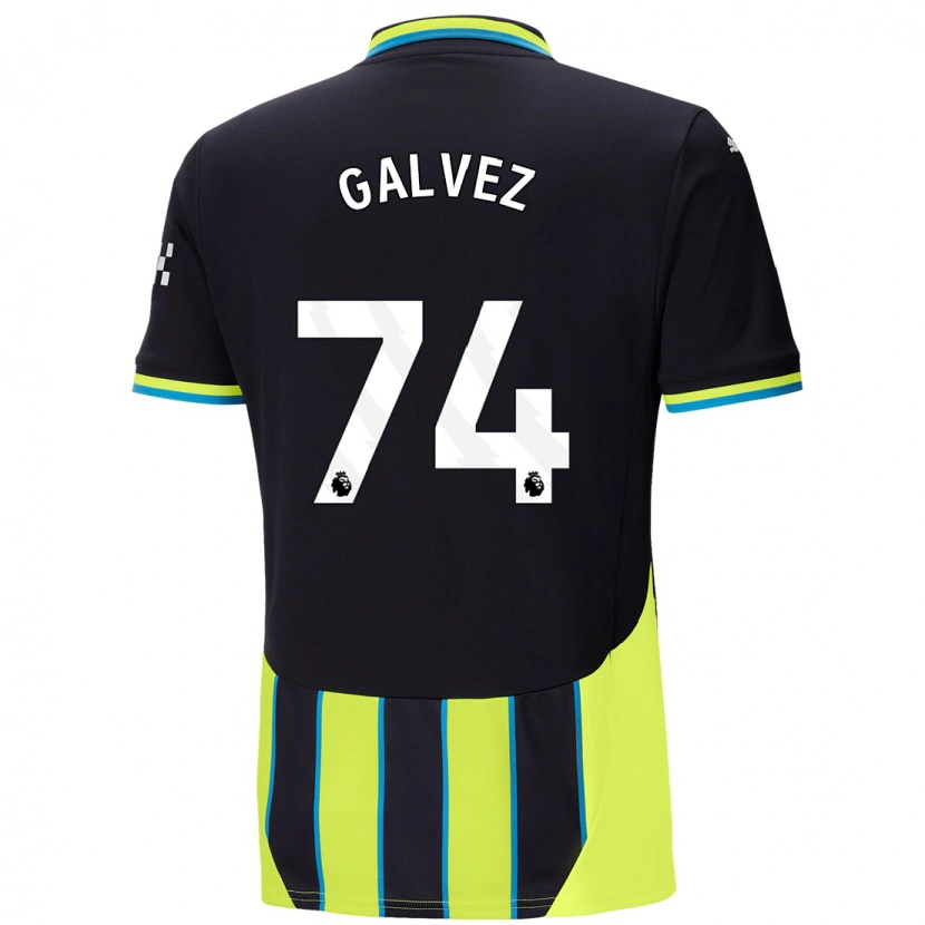 Danxen Kid Tomas Galvez #74 Blue Yellow Away Jersey 2024/25 T-Shirt