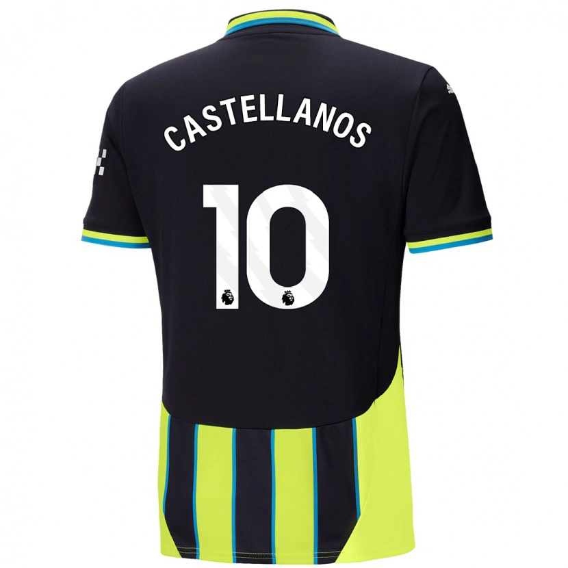 Danxen Kid Deyna Castellanos #10 Blue Yellow Away Jersey 2024/25 T-Shirt