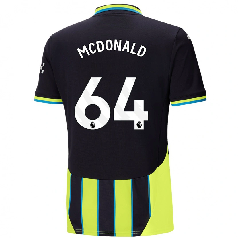 Danxen Kid Rowan Mcdonald #64 Blue Yellow Away Jersey 2024/25 T-Shirt