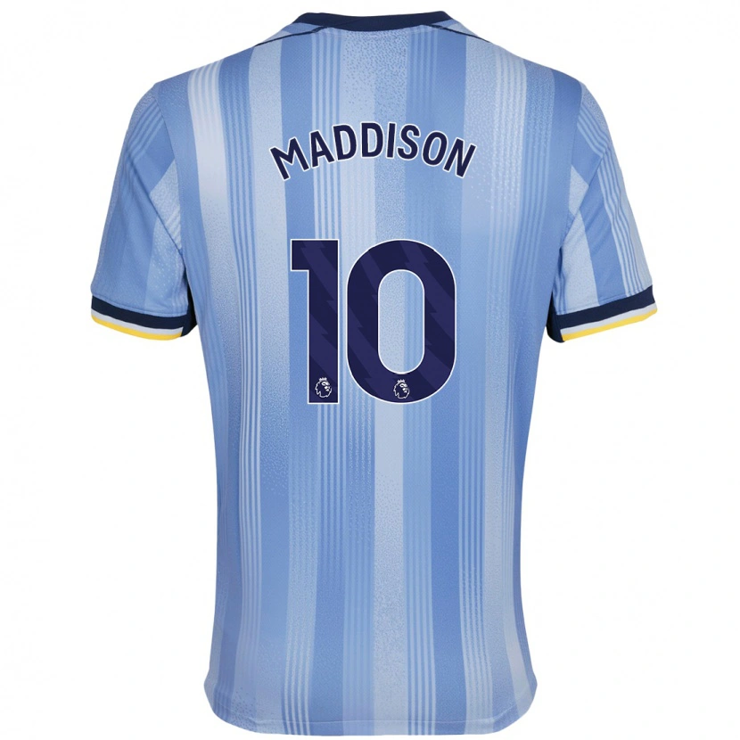 Danxen Kid James Maddison #10 Light Blue Away Jersey 2024/25 T-Shirt