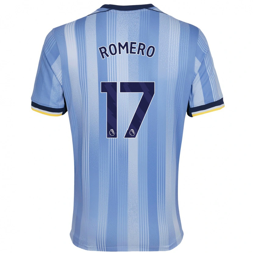 Danxen Kid Cristian Romero #17 Light Blue Away Jersey 2024/25 T-Shirt