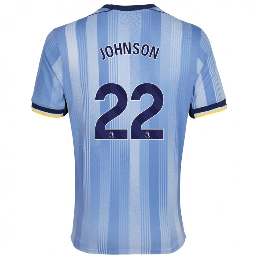 Danxen Kid Brennan Johnson #22 Light Blue Away Jersey 2024/25 T-Shirt