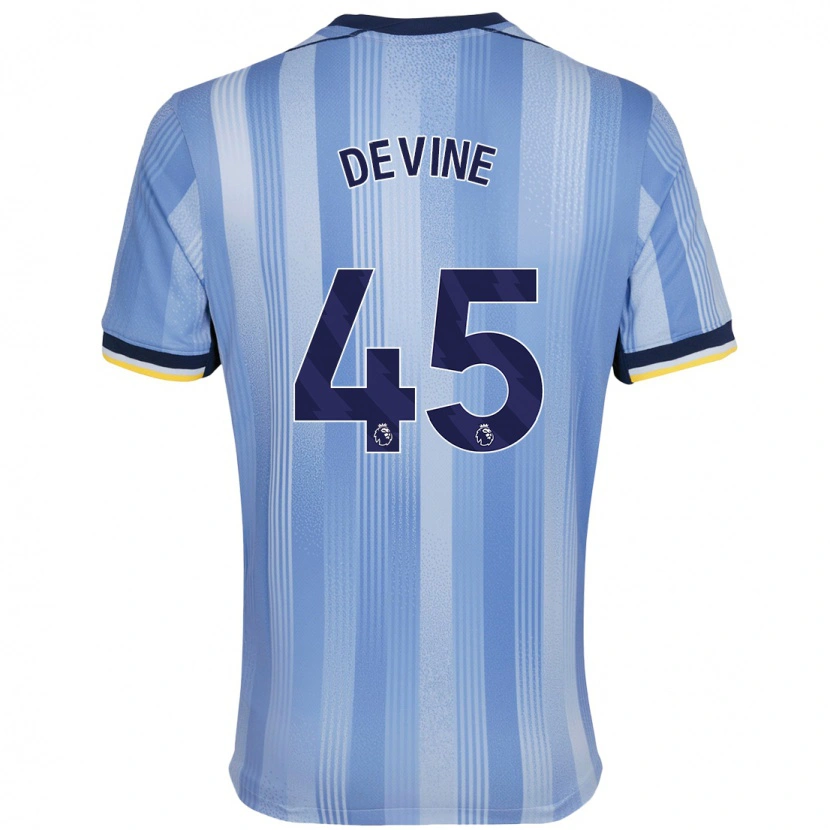 Danxen Kid Alfie Devine #45 Light Blue Away Jersey 2024/25 T-Shirt