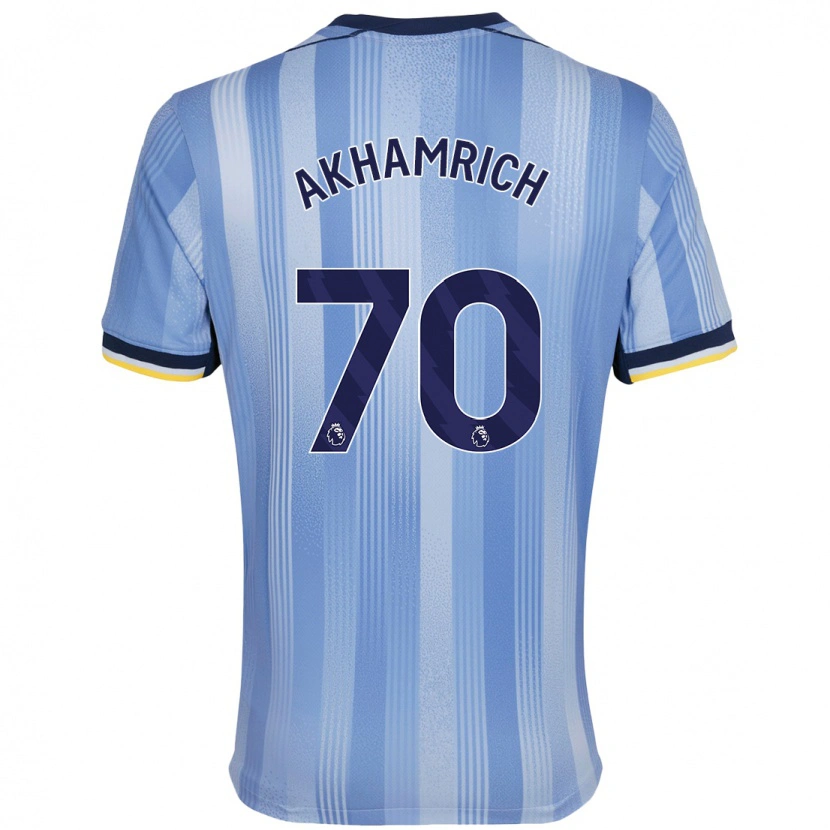 Danxen Kid Yusuf Akhamrich #70 Light Blue Away Jersey 2024/25 T-Shirt