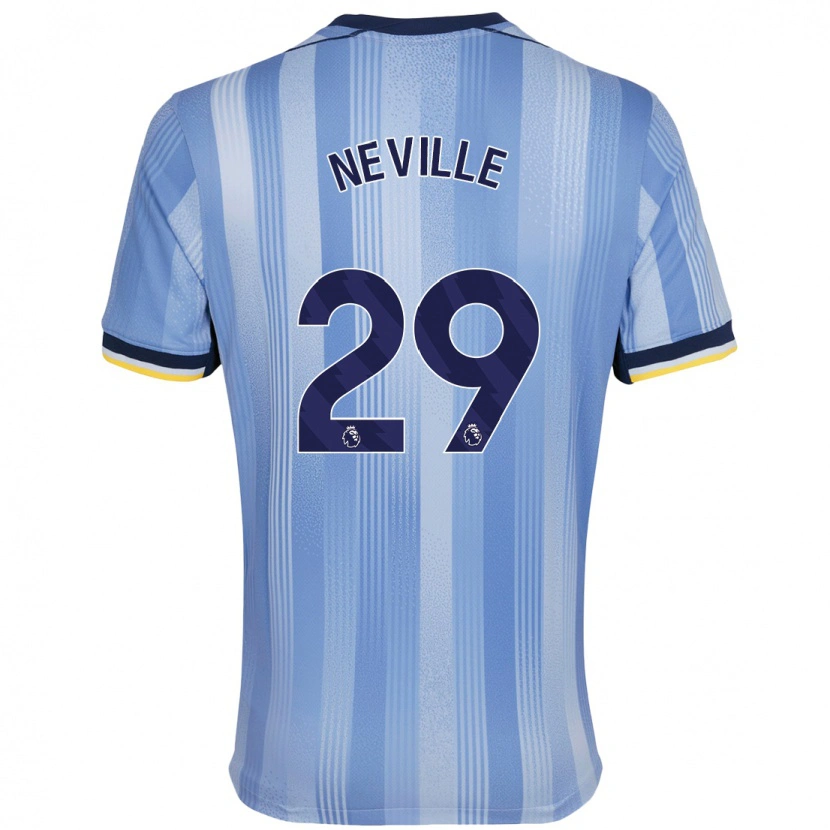 Danxen Kid Ashleigh Neville #29 Light Blue Away Jersey 2024/25 T-Shirt