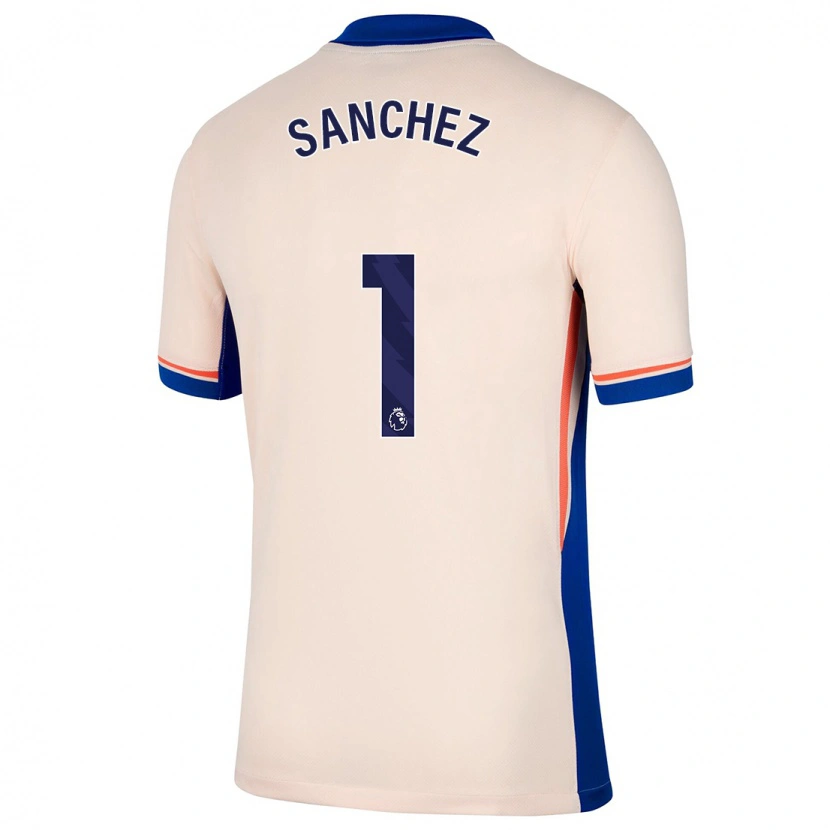 Danxen Kid Robert Sánchez #1 Light Beige Away Jersey 2024/25 T-Shirt