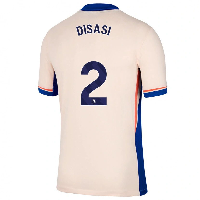 Danxen Kid Axel Disasi #2 Light Beige Away Jersey 2024/25 T-Shirt