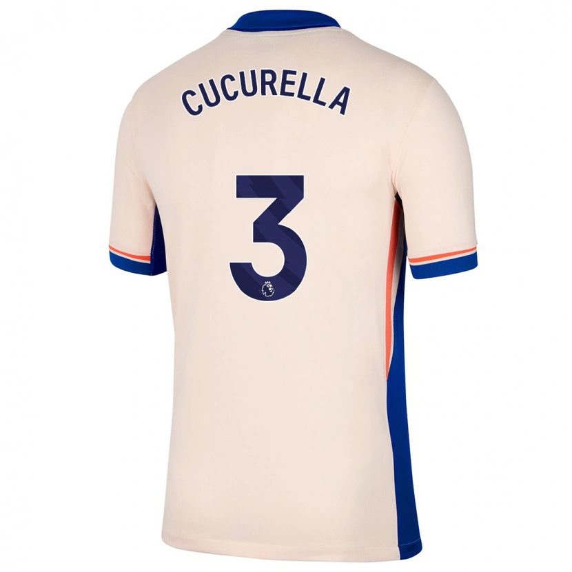 Danxen Kid Marc Cucurella #3 Light Beige Away Jersey 2024/25 T-Shirt