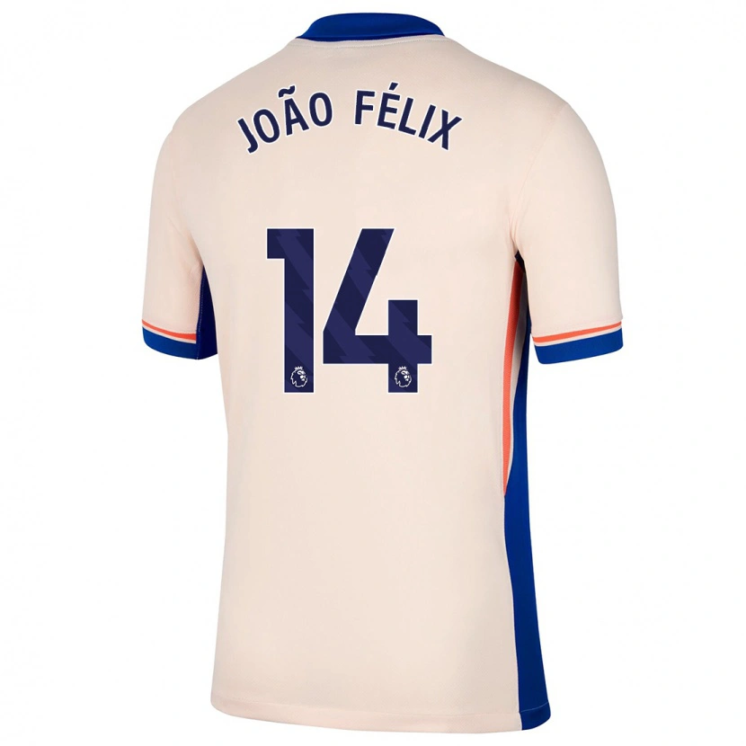 Danxen Kid João Félix #14 Light Beige Away Jersey 2024/25 T-Shirt