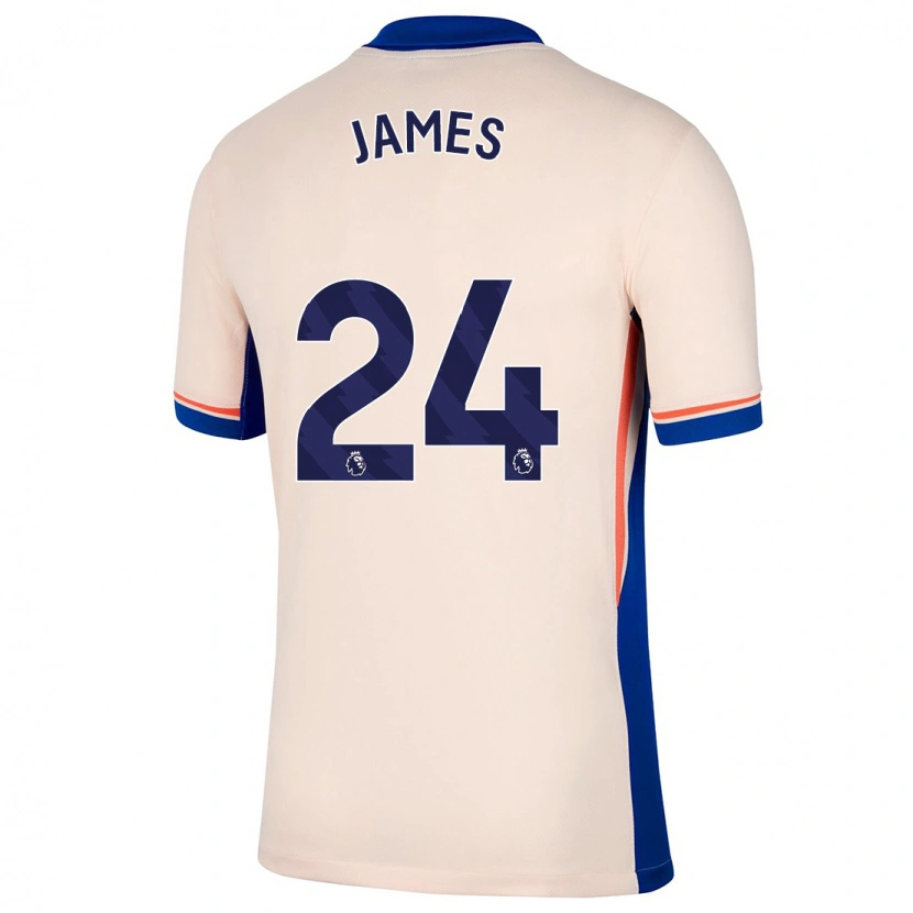 Danxen Kid Reece James #24 Light Beige Away Jersey 2024/25 T-Shirt