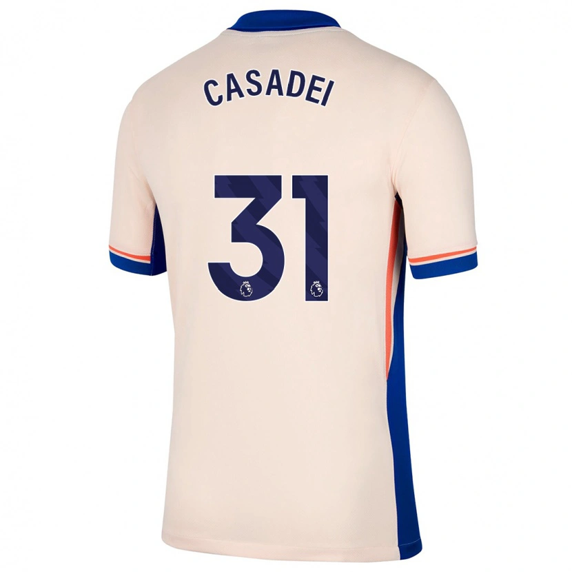 Danxen Kid Cesare Casadei #31 Light Beige Away Jersey 2024/25 T-Shirt