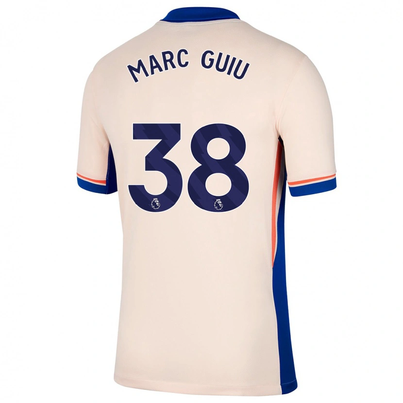 Danxen Kid Marc Guiu #38 Light Beige Away Jersey 2024/25 T-Shirt