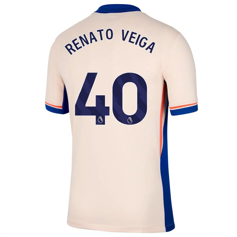 Danxen Kid Renato Veiga #40 Light Beige Away Jersey 2024/25 T-Shirt