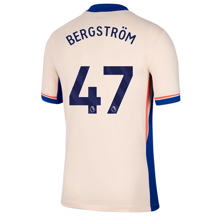 Danxen Kid Lucas Bergström #47 Light Beige Away Jersey 2024/25 T-Shirt