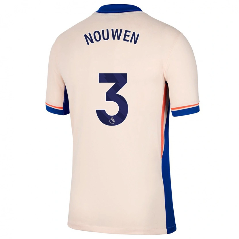 Danxen Kid Aniek Nouwen #3 Light Beige Away Jersey 2024/25 T-Shirt