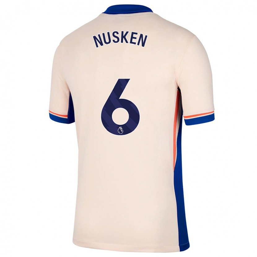 Danxen Kid Sjoeke Nüsken #6 Light Beige Away Jersey 2024/25 T-Shirt