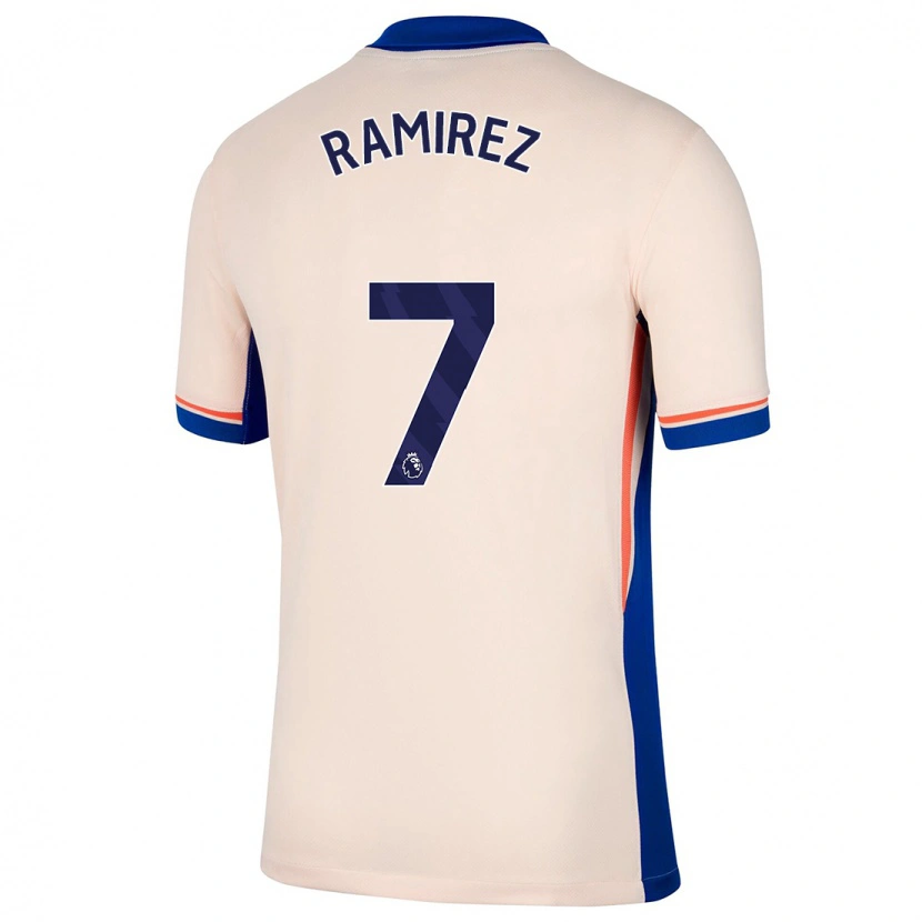 Danxen Kid Mayra Ramírez #7 Light Beige Away Jersey 2024/25 T-Shirt