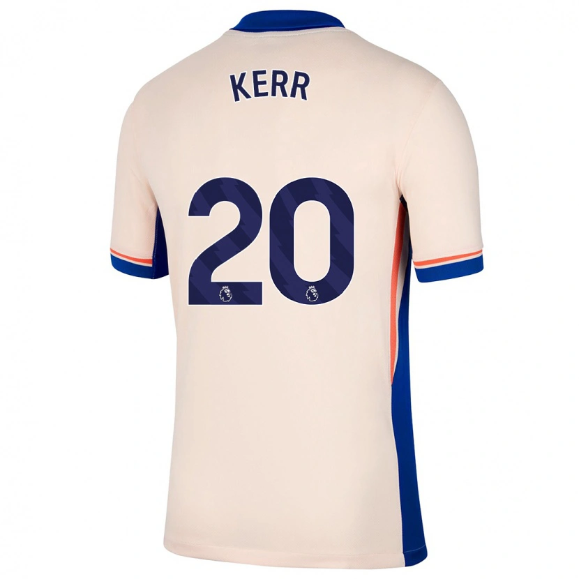 Danxen Kid Sam Kerr #20 Light Beige Away Jersey 2024/25 T-Shirt