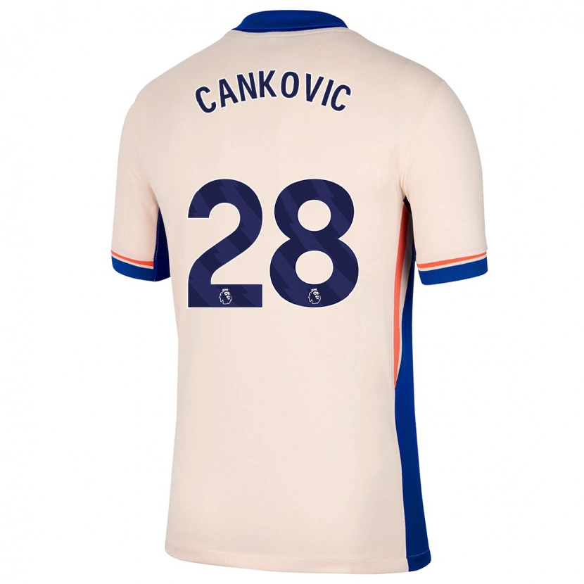 Danxen Kid Jelena Čanković #28 Light Beige Away Jersey 2024/25 T-Shirt