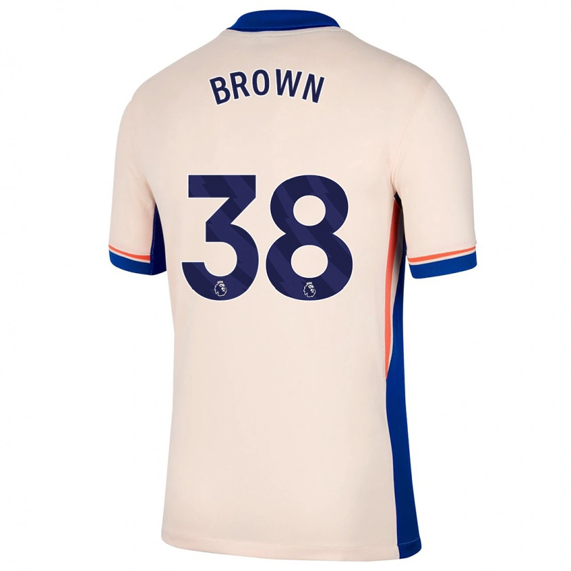 Danxen Kid Cerys Brown #38 Light Beige Away Jersey 2024/25 T-Shirt