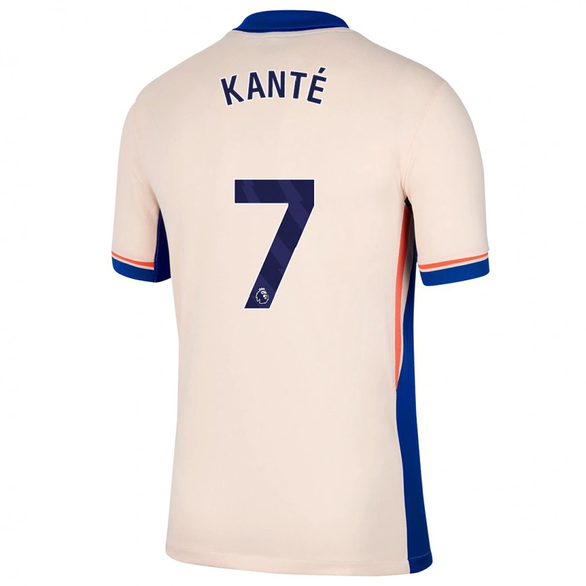 Danxen Kid N'golo Kante #7 Light Beige Away Jersey 2024/25 T-Shirt