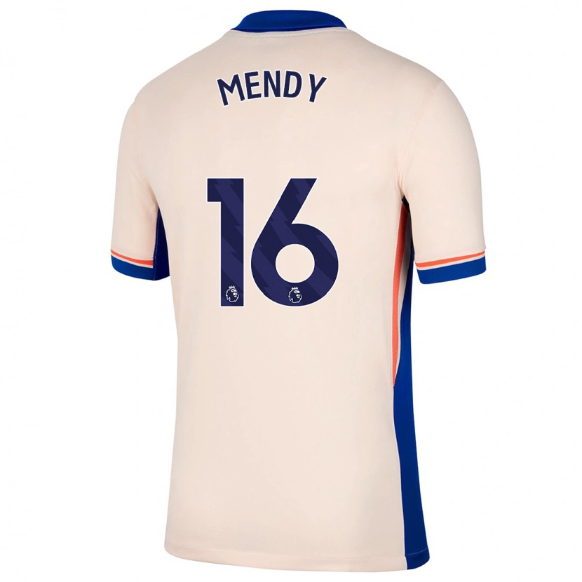 Danxen Kid Edouard Mendy #16 Light Beige Away Jersey 2024/25 T-Shirt