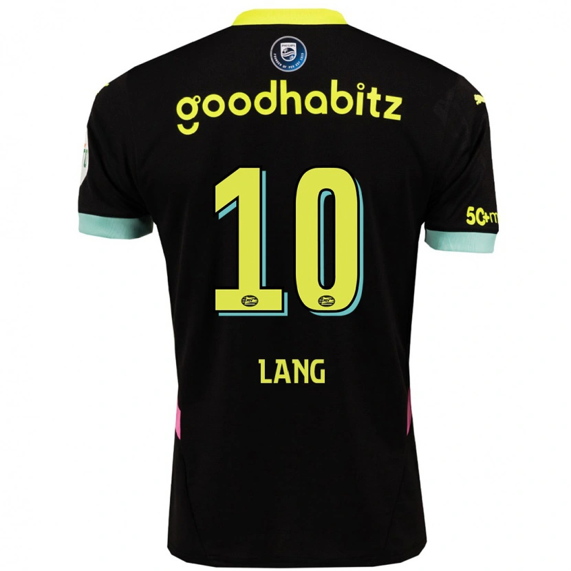 Danxen Kid Noa Lang #10 Black Yellow Away Jersey 2024/25 T-Shirt