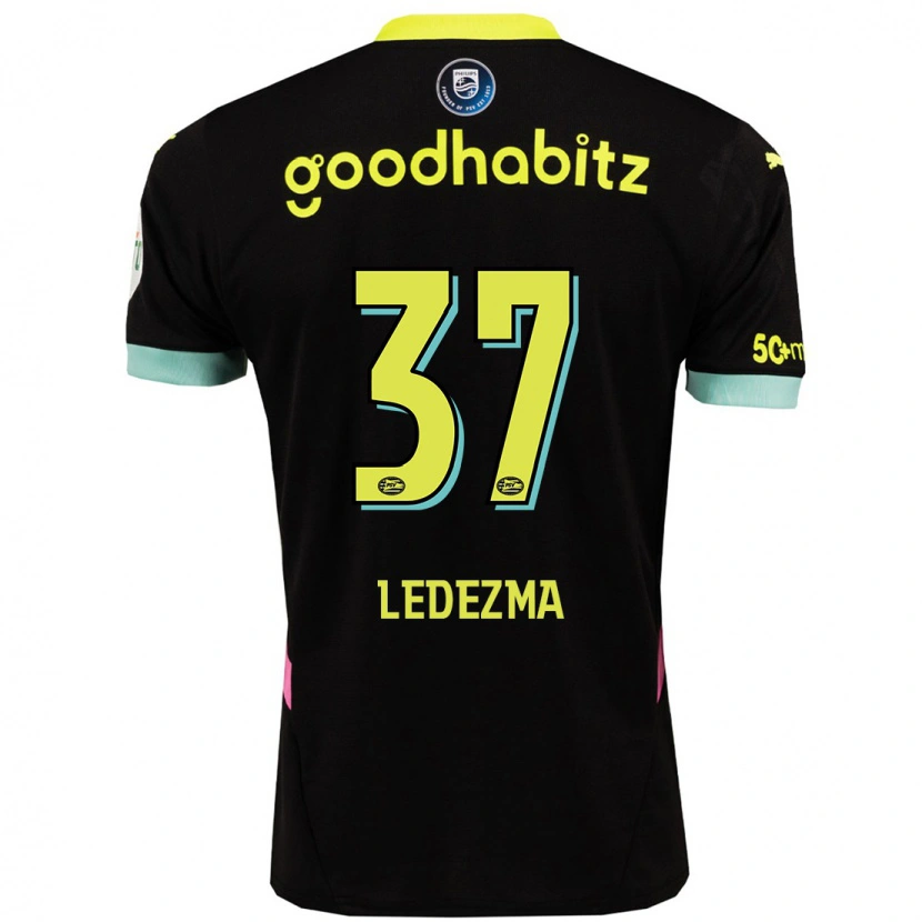 Danxen Kid Richard Ledezma #37 Black Yellow Away Jersey 2024/25 T-Shirt