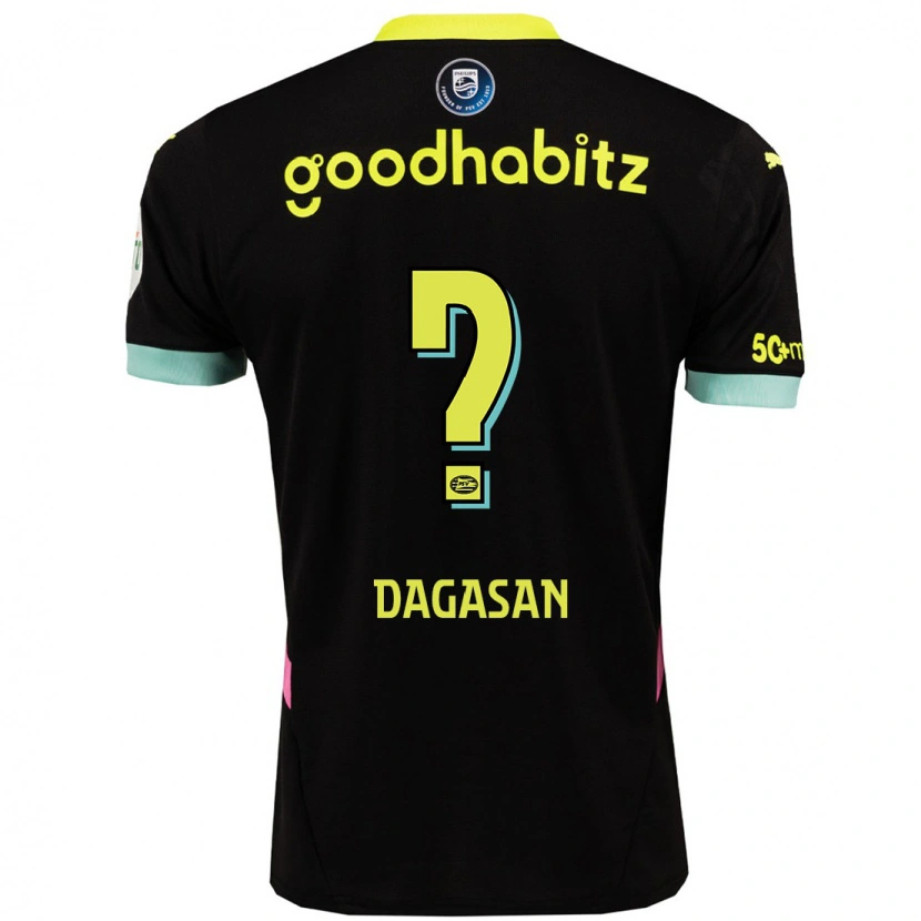 Danxen Kid Muhlis Dagasan #0 Black Yellow Away Jersey 2024/25 T-Shirt