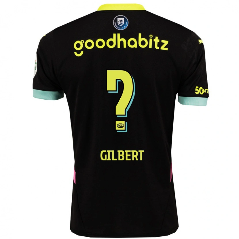 Danxen Kid Dantaye Gilbert #0 Black Yellow Away Jersey 2024/25 T-Shirt