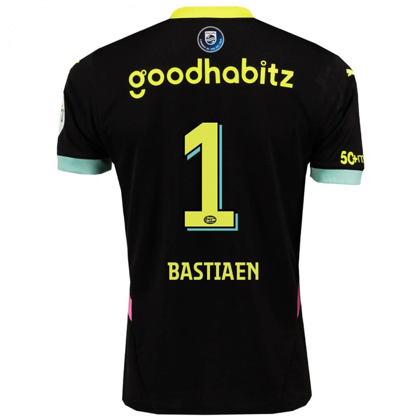 Danxen Kid Femke Bastiaen #1 Black Yellow Away Jersey 2024/25 T-Shirt