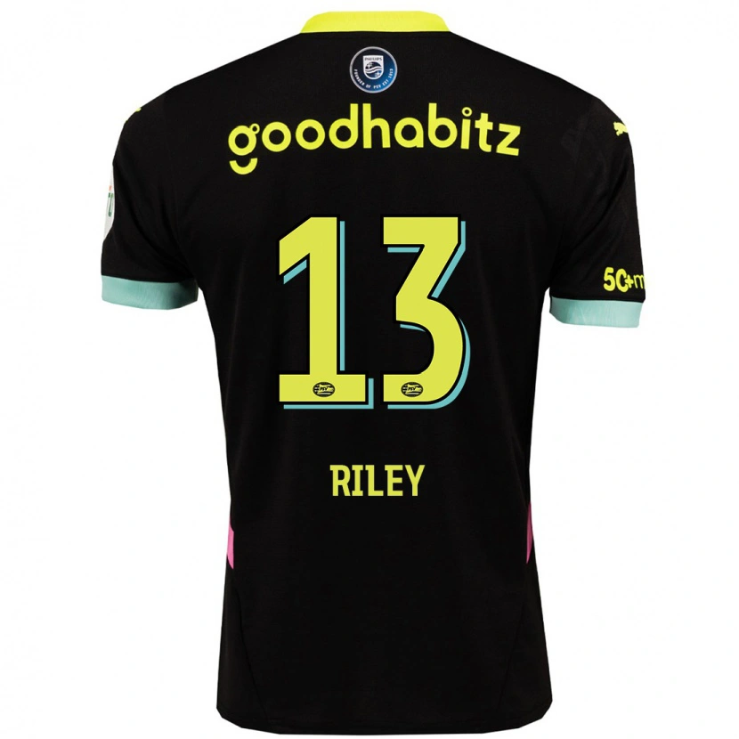 Danxen Kid Indiah-Paige Riley #13 Black Yellow Away Jersey 2024/25 T-Shirt