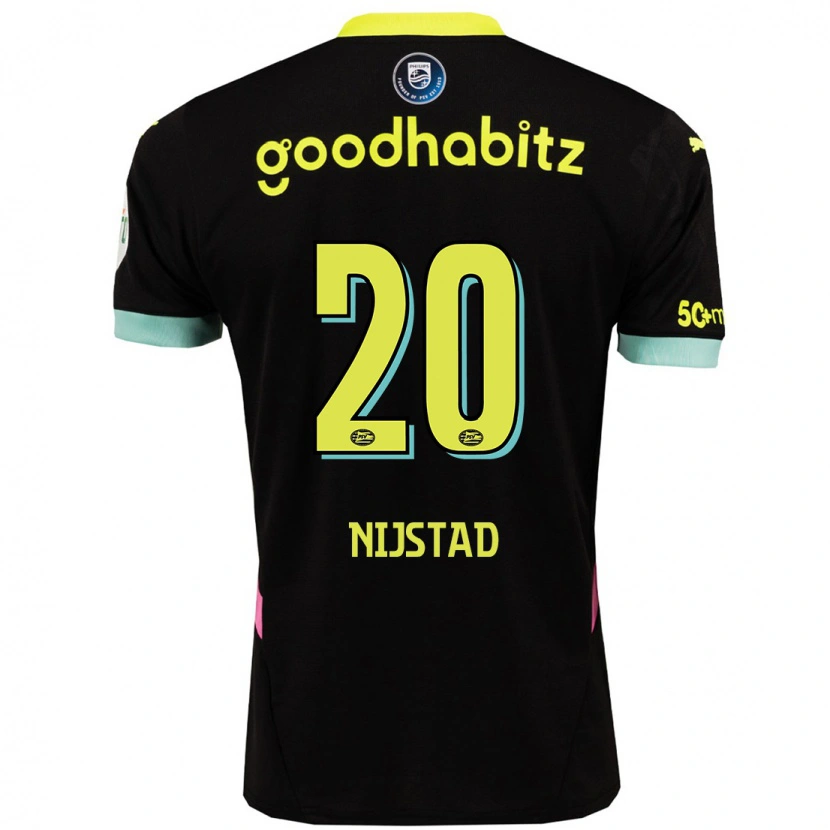 Danxen Kid Nina Nijstad #20 Black Yellow Away Jersey 2024/25 T-Shirt