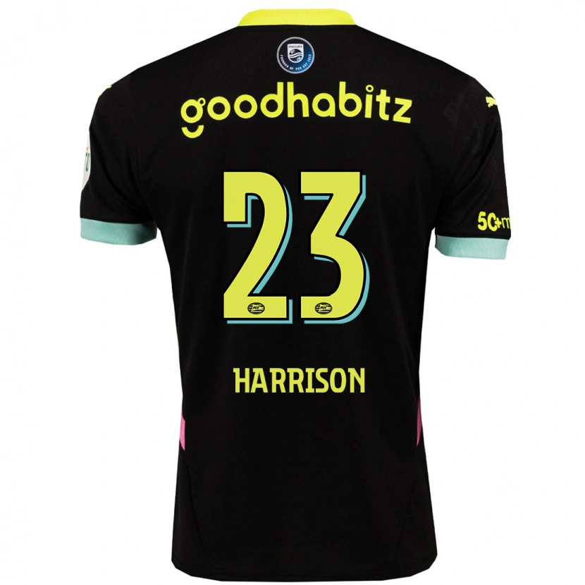 Danxen Kid Amy Harrison #23 Black Yellow Away Jersey 2024/25 T-Shirt