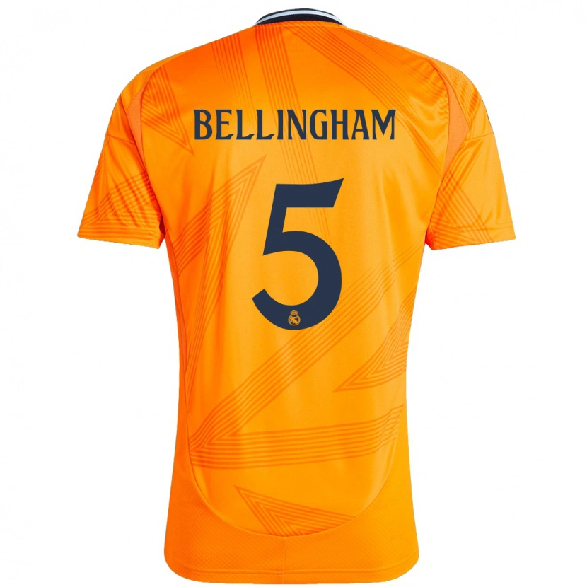 Danxen Kid Jude Bellingham #5 Orange Away Jersey 2024/25 T-Shirt