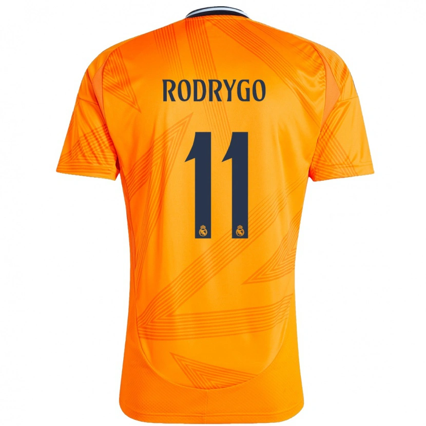 Danxen Kid Rodrygo #11 Orange Away Jersey 2024/25 T-Shirt