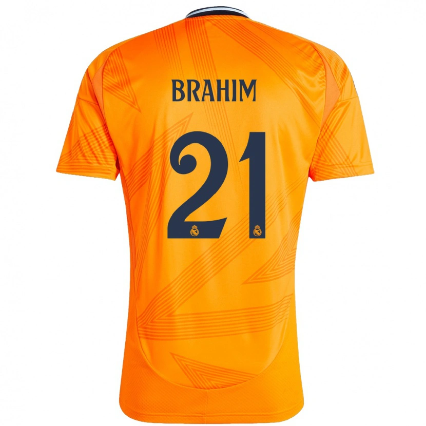 Danxen Kid Brahim Díaz #21 Orange Away Jersey 2024/25 T-Shirt