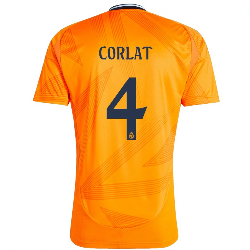 Danxen Kid Edu Corlat #4 Orange Away Jersey 2024/25 T-Shirt